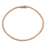 14K Rose Gold 1.00ct Diamond Tennis Bracelet-Bracelets-Maurice's Jewelers-ROSE GOLD-