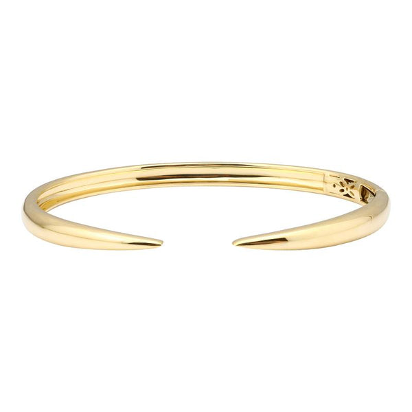 14k Yellow Gold Claw Bangle-Bracelets-Maurice's Jewelers-