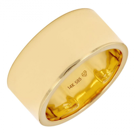 14K Yellow Gold Cigar Ring