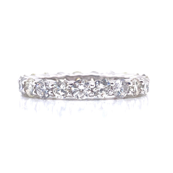 14K White Gold Diamond Eternity Band-Diamond Wedding Band-Maurice's Jewelers-