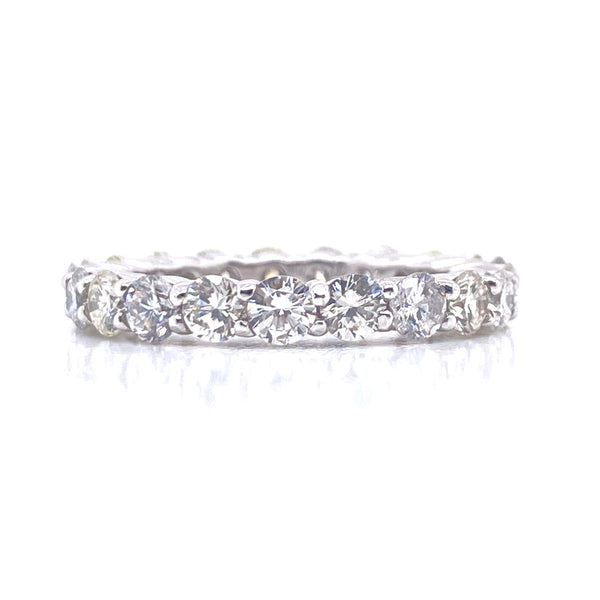 14K White Gold Diamond Eternity Band