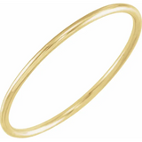 14k Yellow Gold 1mm Band-Rings-Maurice's Jewelers-