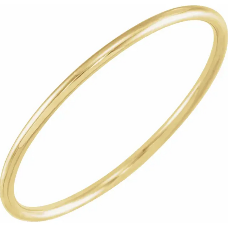 14k Yellow Gold 1mm Band-Rings-Maurice's Jewelers-