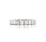 18K White Gold Ascher Diamond Eternity Band-Rings-pink diamond-