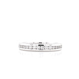 14K White Gold Diamond Channel Set Band-Rings-KGK JEWELRY-