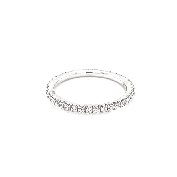 14K White Gold Diamond Eternity Band