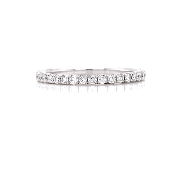 14K White Gold Diamond Eternity Band