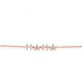14K Rose Gold Diamond "Mama" Bracelet-Bracelets-Maurice's Jewelers-