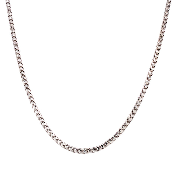 18K White Gold Italian Link Chain-Chain-Maurice's Jewelers-