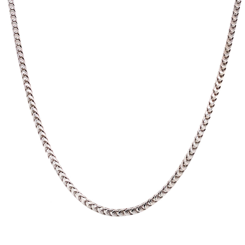 18K White Gold Italian Link Chain-Chain-Maurice's Jewelers-
