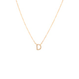 14K Gold Mini Initial Necklace