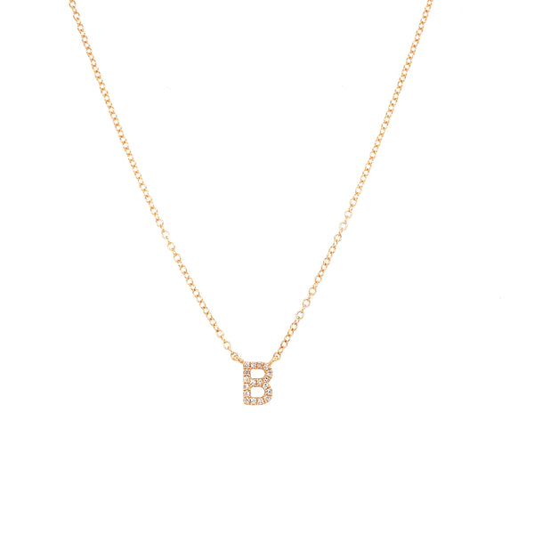 14K Gold Mini Initial Necklace