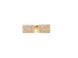 14K Yellow Gold Open Double Rectangle Ring-Rings-majolie-