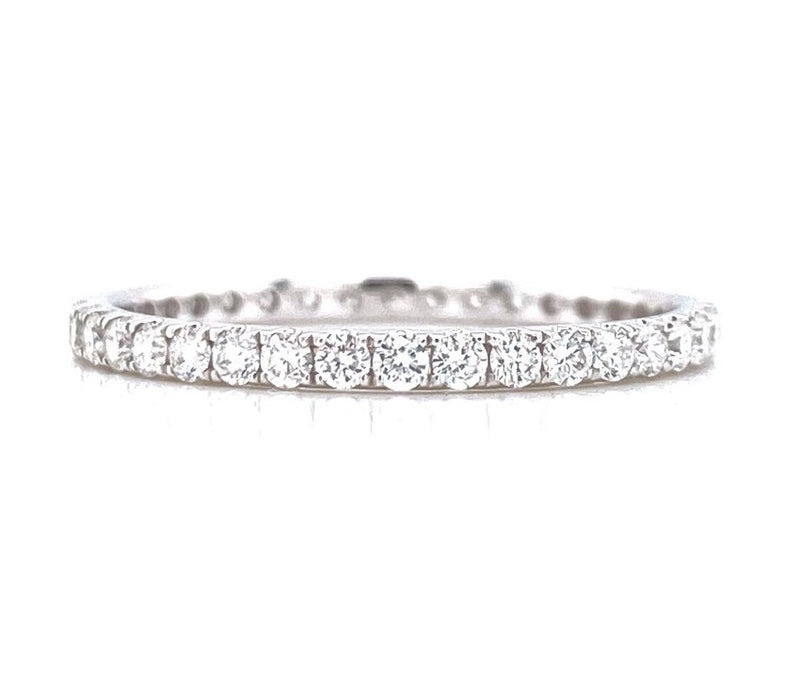 14K White Gold 0.53ct Diamond Eternity Band-Rings-first image design corp-