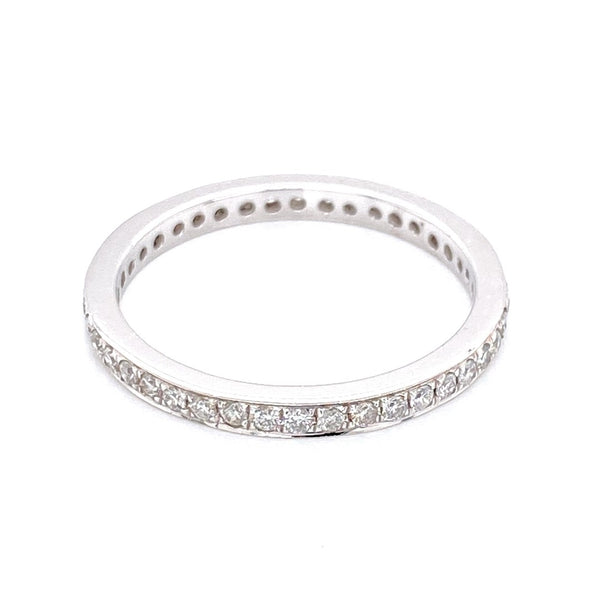 14K White Gold 0.38ct Diamond Eternity Band