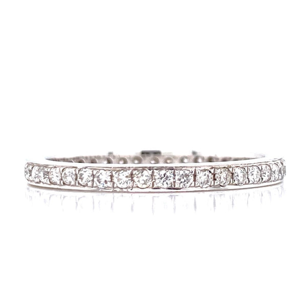 14K White Gold 0.38ct Diamond Eternity Band