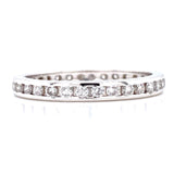 14K White Gold 0.50ct Diamond Channel set Eternity Band