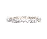 14K White Gold 0.46ct Diamond Criss-Cross Eternity Band-Rings-Maurice's Jewelers-