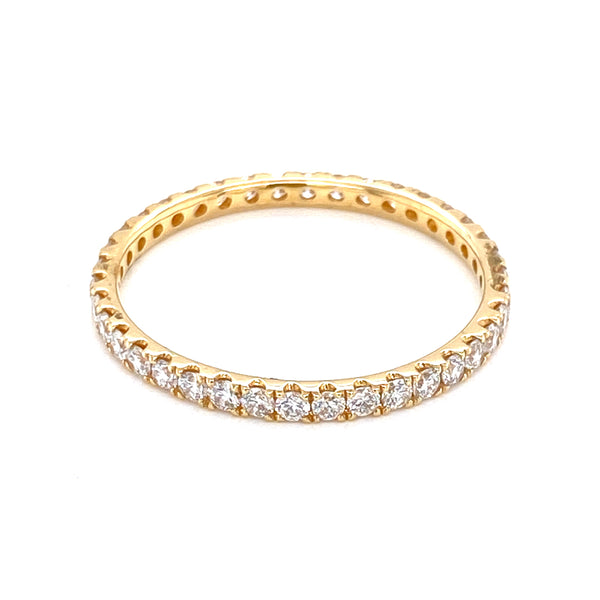 14K Yellow Gold 0.53ct Diamond Eternity Band