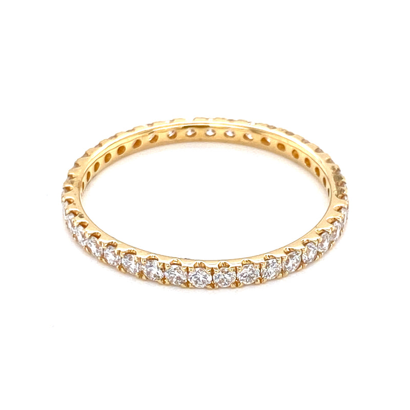 14K Yellow Gold 0.53ct Diamond Eternity Band-Rings-first image design corp-