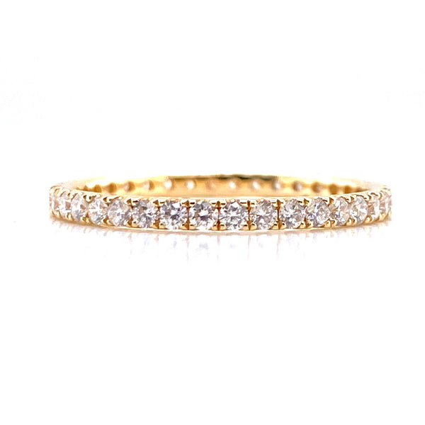 14K Yellow Gold 0.53ct Diamond Eternity Band