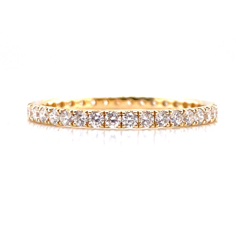 14K Yellow Gold 0.53ct Diamond Eternity Band-Rings-first image design corp-