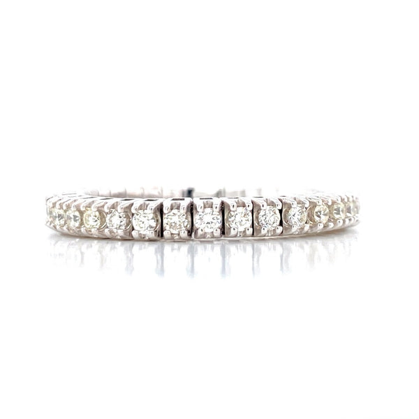 14K White Gold 0.50ct Diamond Stretch Eternity Band