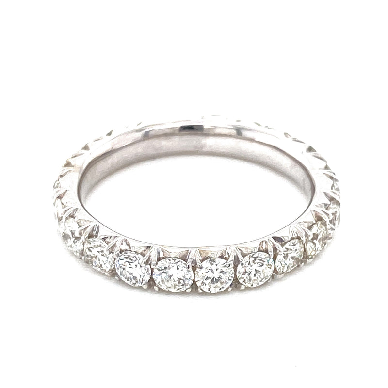 14K White Gold Diamond Eternity Band-Rings-Maurice's Jewelers-