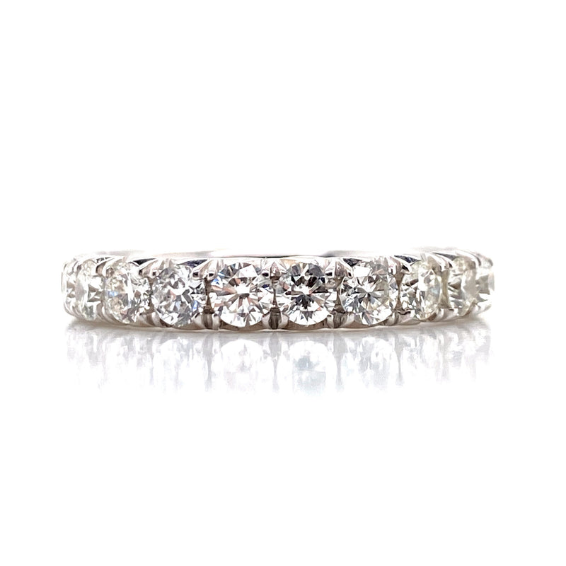 14K White Gold Diamond Eternity Band-Rings-Maurice's Jewelers-