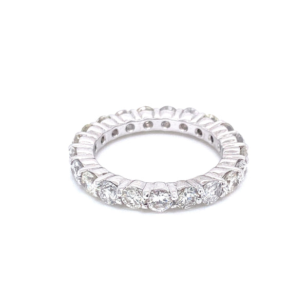 14K White Gold Diamond Eternity Band