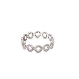 14K White Gold Diamond Open Circle Eternity Ring-Rings-majolie-