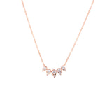 14K Rose Gold Diamond Spike Necklace-Necklaces-Maurice's Jewelers-