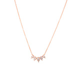 14K Rose Gold Diamond Spike Necklace-Necklaces-Maurice's Jewelers-