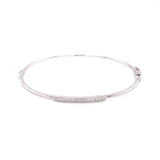 14K White Gold Diamond Top Bangle-Bangles-majolie-