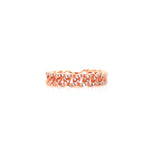 14K Yellow Gold Diamond Curb Link Eternity Ring-Rings-majolie-ROSE GOLD-