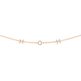 14K Yellow Gold Diamond “MOM” Bracelet