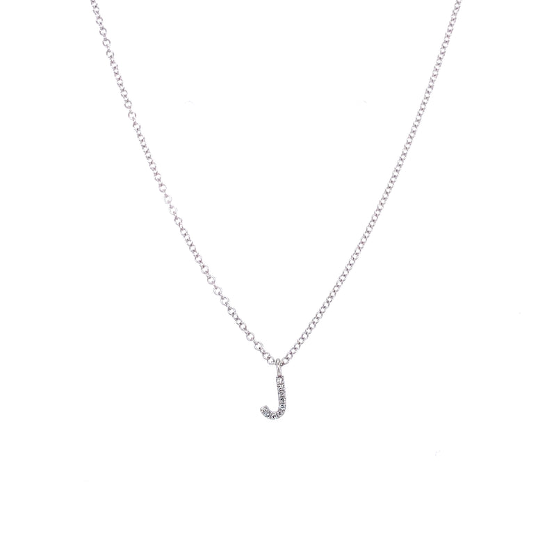 14K Gold Mini Initial Necklace-Necklaces-Maurice's Jewelers-J-