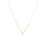 14K Gold Mini Initial Necklace