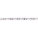 18K White Gold Baguette + Round Diamond Tennis Bracelet-Bracelets-pink diamond-