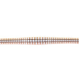 18K Tri Color Graduated Diamond Bracelet-Bracelets-pink diamond-