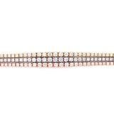 18K Tri Color Graduated Diamond Bracelet-Bracelets-pink diamond-