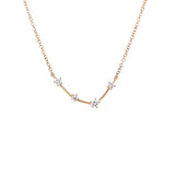 14K Yellow Gold Diamond Constellation Necklace: Gemini (Large)-Necklaces-majolie-AQUARIUS-