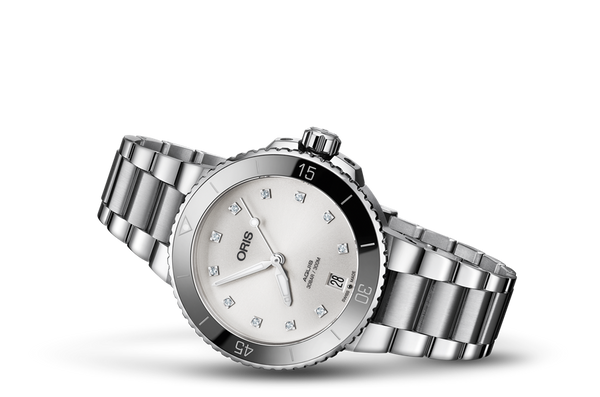 Oris Aquis Date Diamonds 36.5mm Midsize Watch