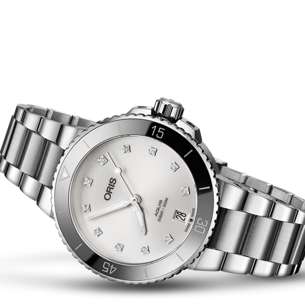 Oris new arrivals aquis diamonds