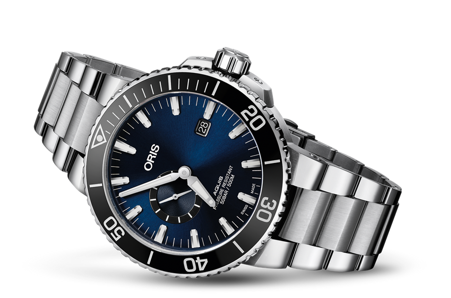 Oris Aquis Small Second Date 45.5 01 743 7733 4135 07 8 24 05PEB