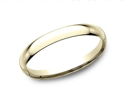 14K Comfort Fit Polished 2Mm Band