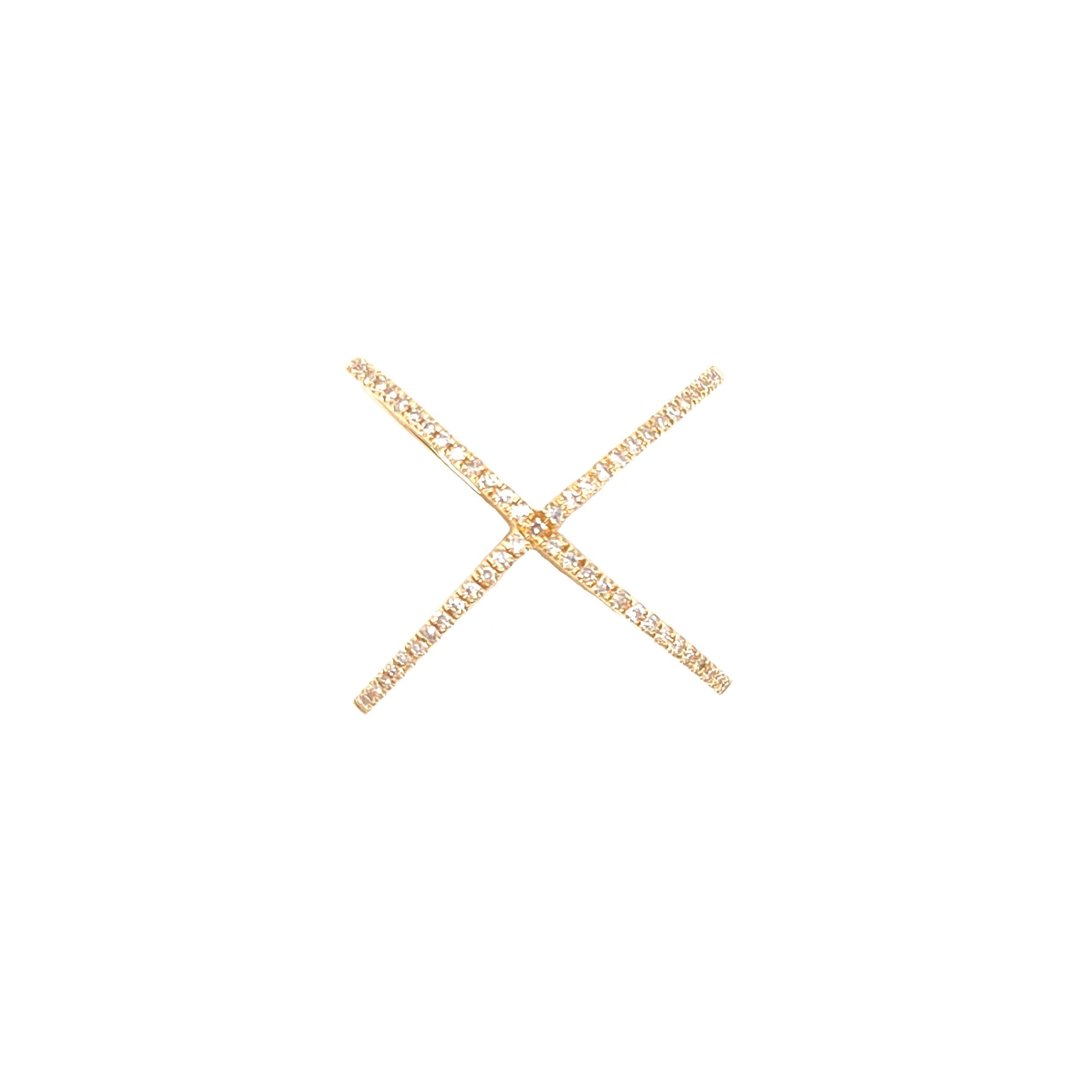 14K Yellow Gold Diamond 