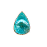 14K Yellow Gold Diamond + Tourmaline Teardrop Ring-Rings-GETANA & CO-