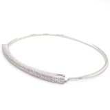 14K Yellow Gold Diamond Pave Triple Row Top Bangle-Bangles-majolie-