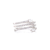 14K Yellow Gold Round + Pear Diamond Wrap Ring-Rings-majolie-